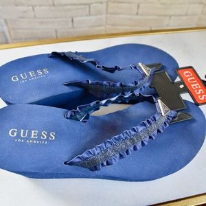 Guess Sandals NAVY BLUE Flip FLOPS